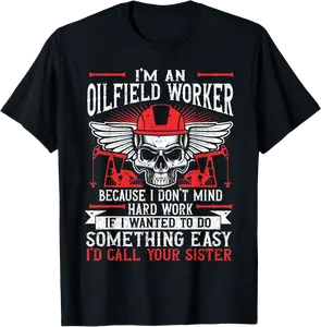 Oil Well Oilfeild Oilfield Trash Roughneck Oilfield T-Shirt - Luzracosta Shop 43B0B4ZNVXGG