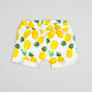 Pineapple Rolled Hem Shorts