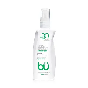 BU SPF 30 Ultrafine WOWmist Sunscreen Spray: Fragrance-Free, Weightless, Invisible UV Protection for Active Lifestyles & Sensitive Skin - Antioxidant Rich & Eco-Friendly 3.3oz
