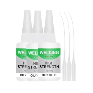 Welding High Strength Oily Glue 150ml - Universal Super Glue Gel for Metal Ceramics Leather Glass -  Bonding Adhesive 50g 3 count