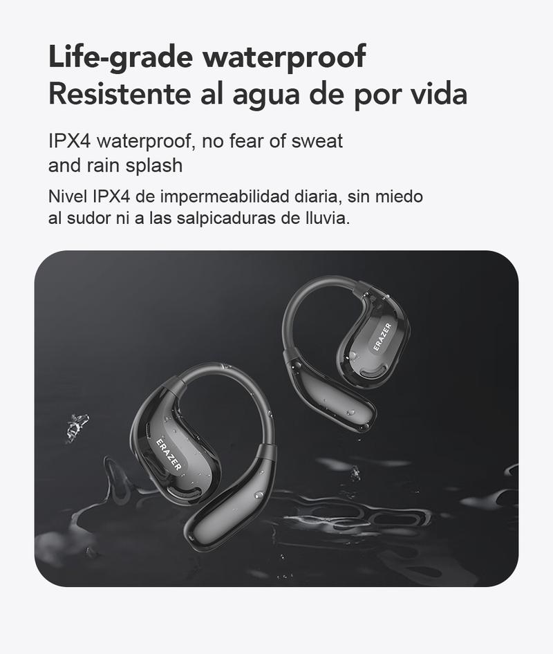 ERAZER XT66Pro OWS Translation Wireless Bluetooth Earphones Support 135 Languages Real Time Bluetooth Translation Earbuds HIFI Sound Quality Light-Weight Headphones Built-in Microphone Support Phone Calls Music AI Chat ERAZER XT66Pro OWS Translation Wireless Bluetooth Earphones Support 135 Languages Real Time Bluetooth Translation Earbuds HIFI Sound Quality Light-Weight Headphones Built-in Microphone Support Phone Calls Music AI Chat
