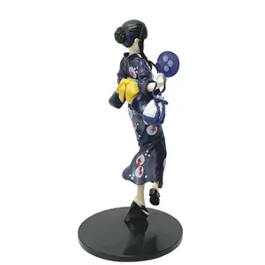 19CM Anime Lycoris Recoil Inoue Takina Figure Luminasta Yukata de Odekake Cheongsam Dress Up Model Toy Doll Action Figure