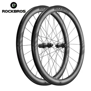ROCKBROS T700 Carbon Fiber Bike Wheels  50 mm Rim Height 36T Ratchet Centre Lock Disc Brake Wheelset