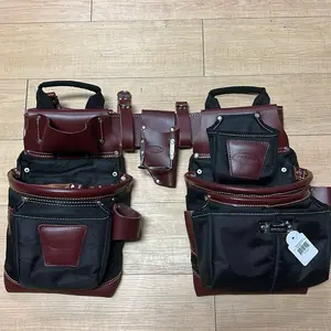 Black Nylon 13 Pocket Framers Tool Pouch Compact & Organized with Durable Construction for Heavy Duty Use