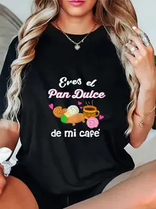 100% Cotton Latina Mom Cute Spanish Pan Dulce Cafe Conchas Mama T -Shirt