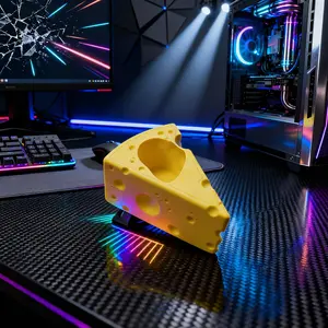 Cheese Design Game Controller Stand for Xbox One, Creative Gift for Boys, Unique Desktop Accessory, Perfect for Gaming Enthusiasts