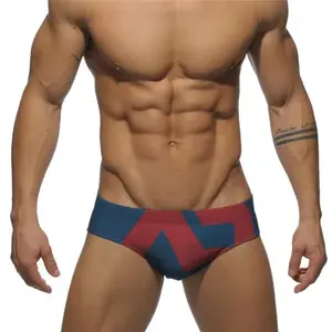 Summer Swimwear Men Printing Sexy Swimsuit Push Pad Low Waist Swimming Trunks Quick Dry Male Swim Briefs Beach Wear Shorts Surf ZYMONDAY