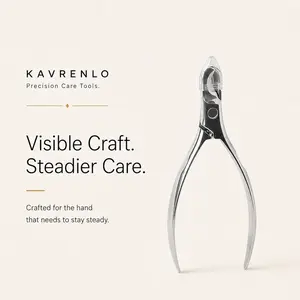 KAVRENLO Precision Pet Nail Clipper Gift Set, All-Metal Stainless Steel Nail Trimmer with Crescent Jaw, Protective Cap, Leather Pouch & Signature Gift Box for Dogs and Cats