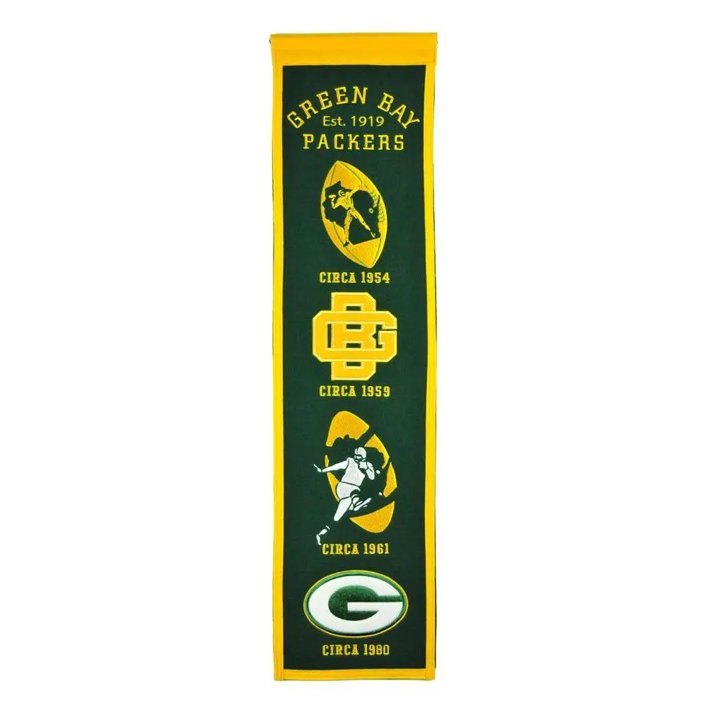 Green Bay Packers Heritage Banner - 8"x32"