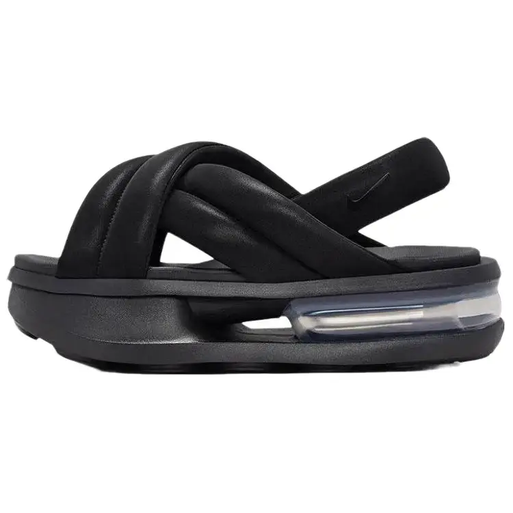 Women's Nike Air Max Isla Sandal - Black Anthracite, Slingback, Open Toe, Sleek Strappy Upper, Lightweight, Sporty Casual Fit, Warm-Weather Style, Modern Edge, Sports Footwear Shoe