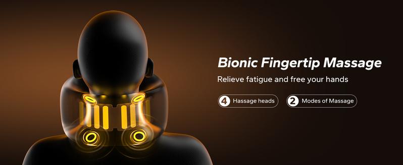 MERACH Portable Vibrating Neck Pillow for Muscle Relaxation Travel Neck Pillow Breathable Comfortable Memory Foam Neck Pillow Room Accessories