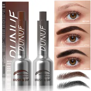 DUNUF Wild Brow Tint Gel, Waterproof & Sweatproof, Long-Lasting Natural Wild Brows, Easy Application, No Clumping