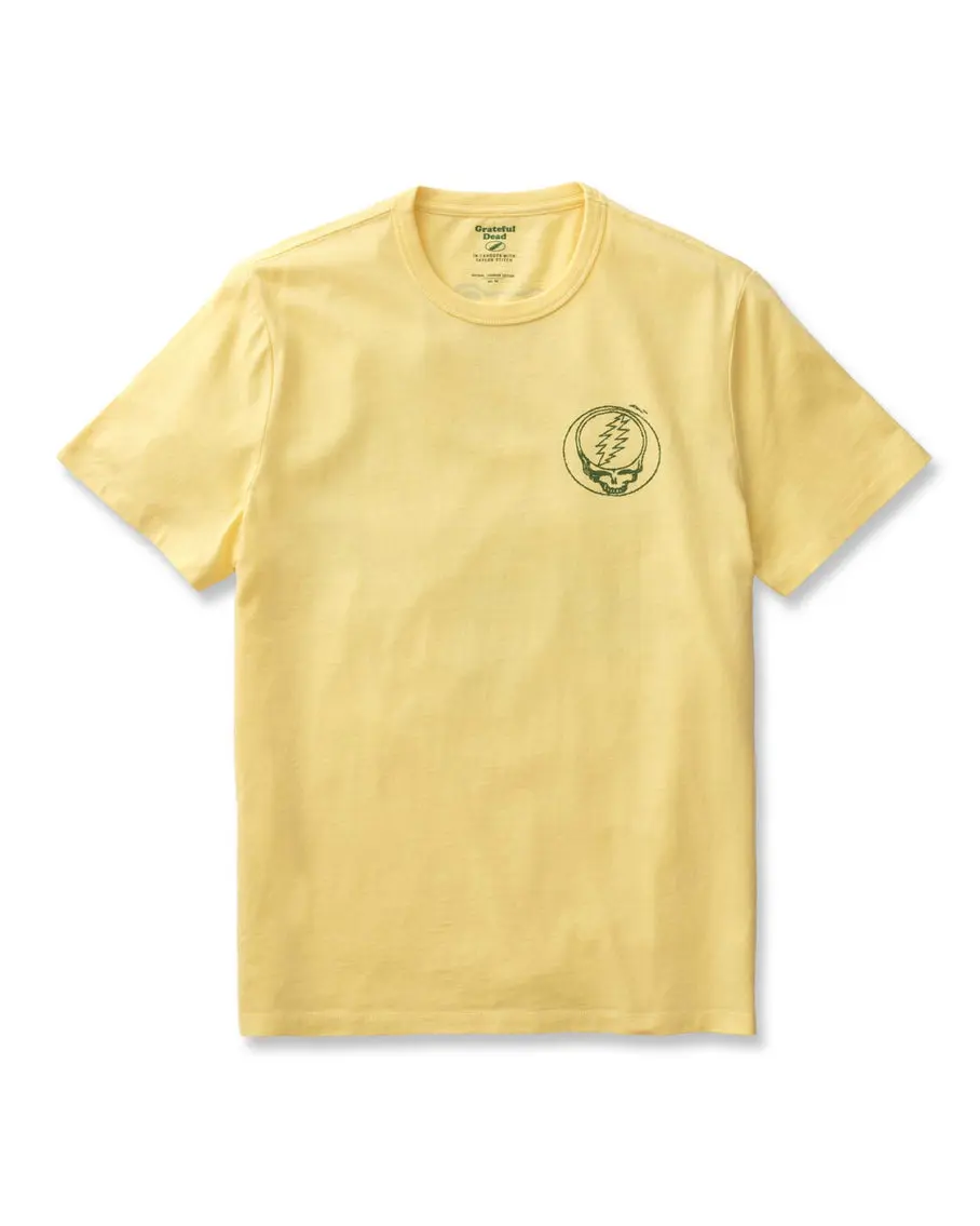 Grateful Dead T-Shirt Yellow Stealies Skull Dancing