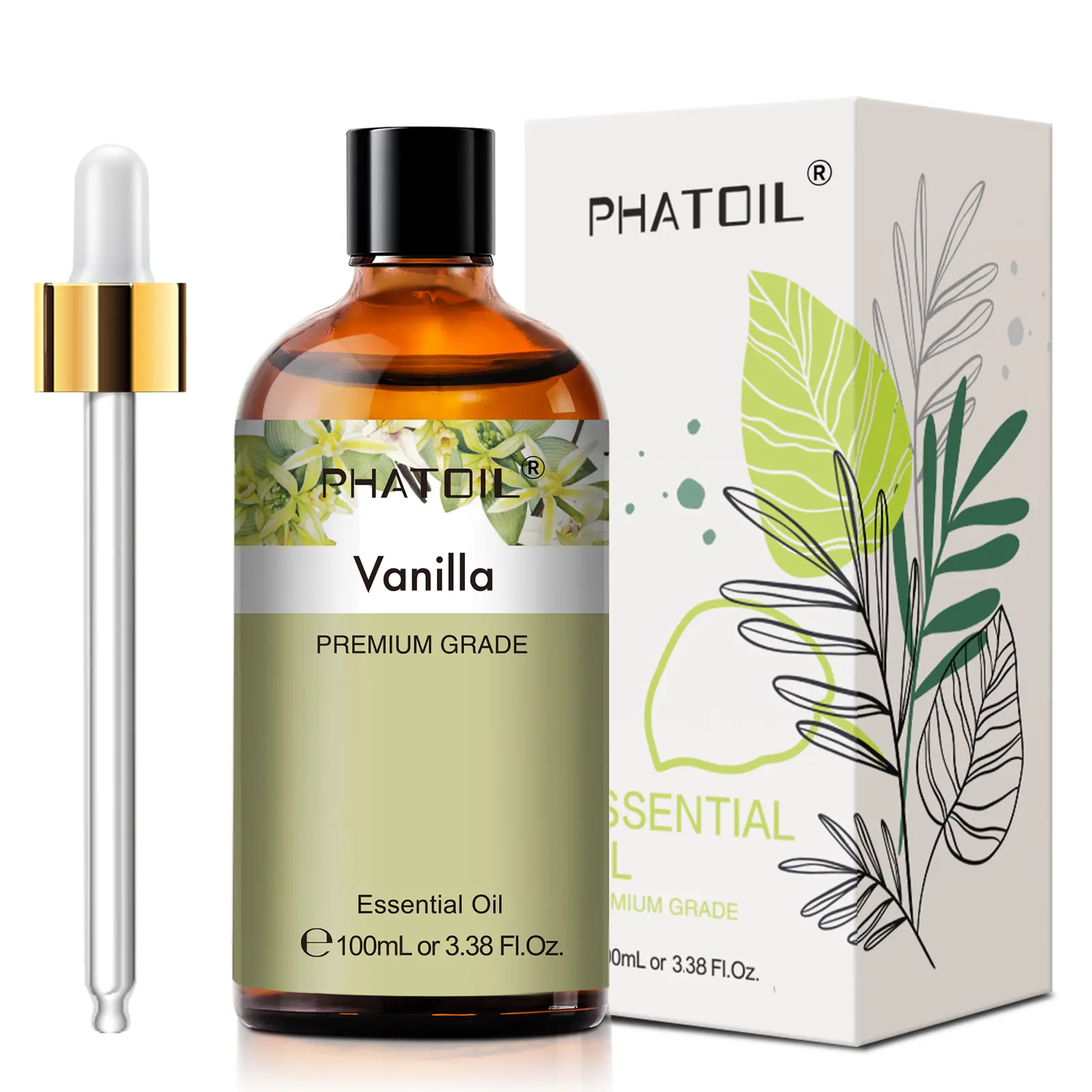 100ML Vanilla Essential Oil for Home Fragrance, Calming Home Fragrance, High Quality Aromatherapy Oil for Diffusers Humidifiers Candle Soap Making, Scented Diffuser Oils, Scented