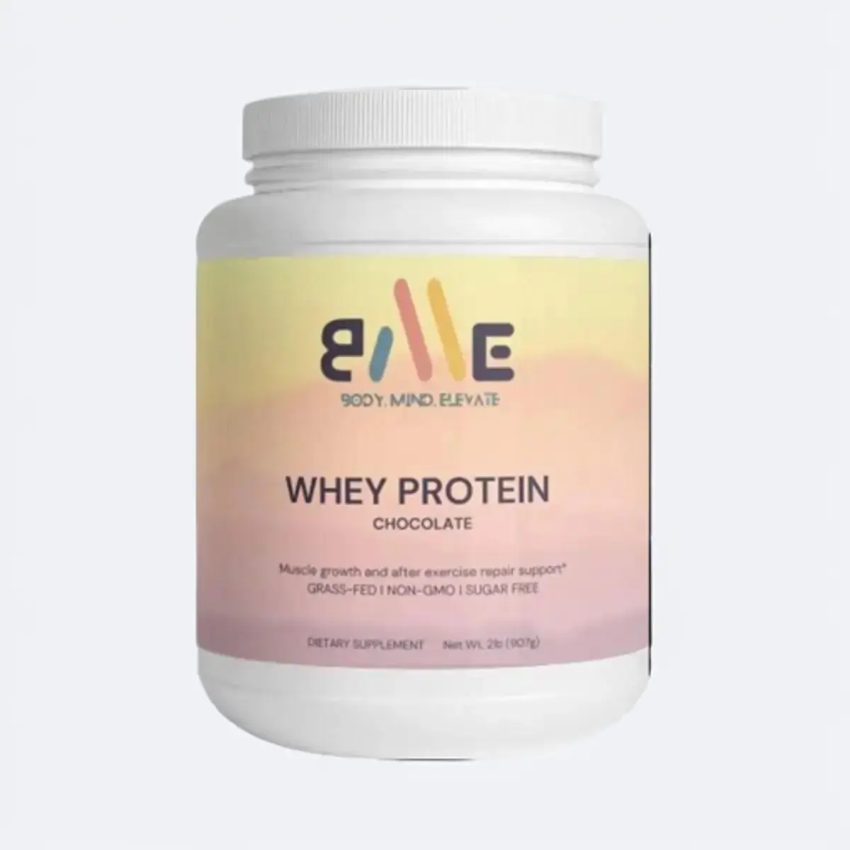 BMElevate Whey Protein (Chocolate Flavor) Muscle growth and after exercise repair support