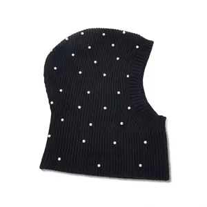 JET PEARL EMBELLISHED BALACLAVA