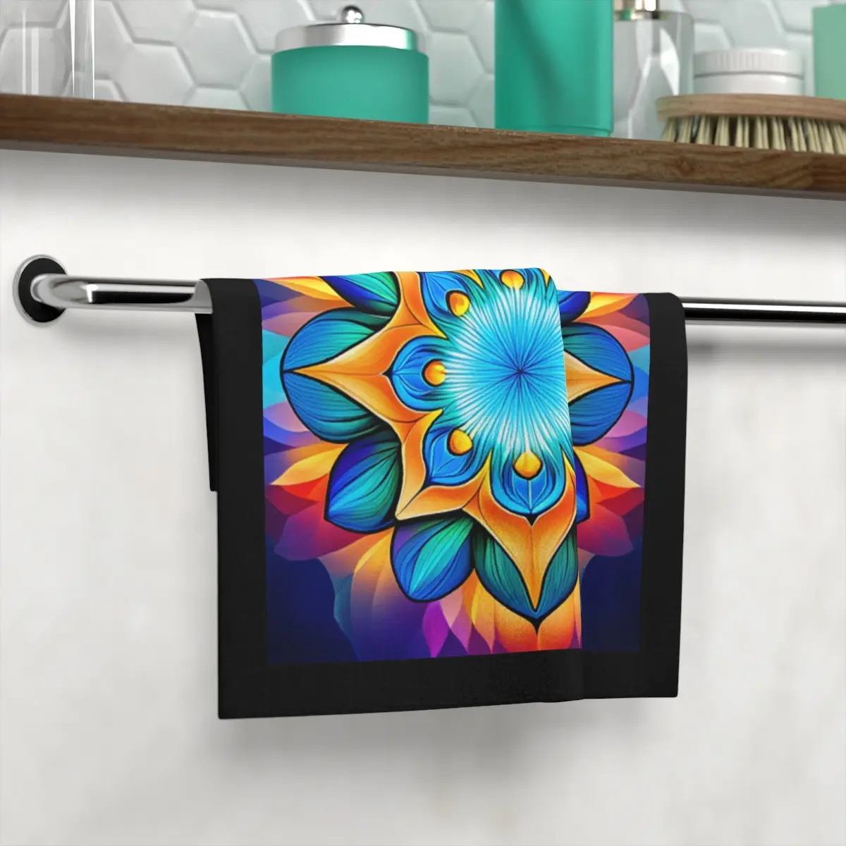 Sacred Geometry Face Towel