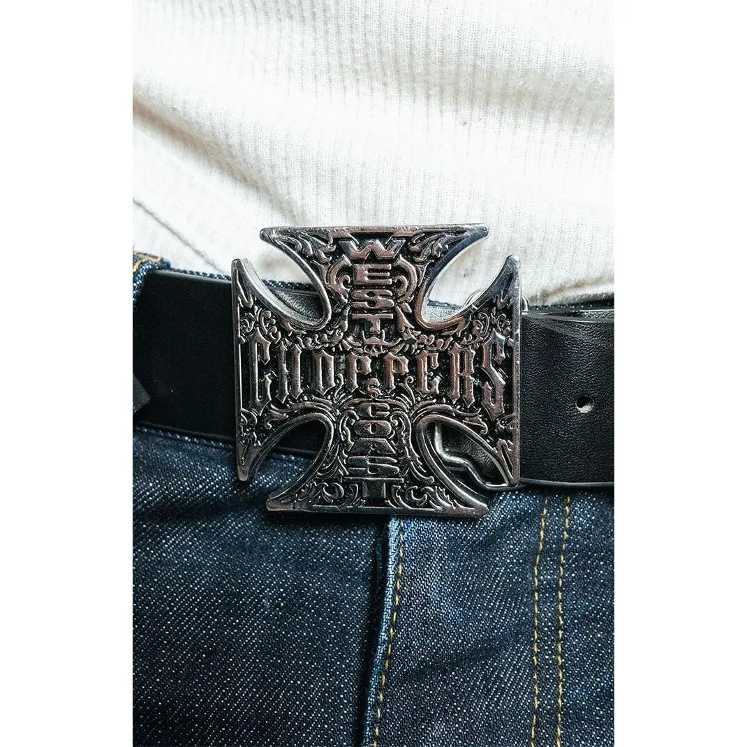 West Coast Choppers Men's Logo Buckle Belt - TikTok Shop