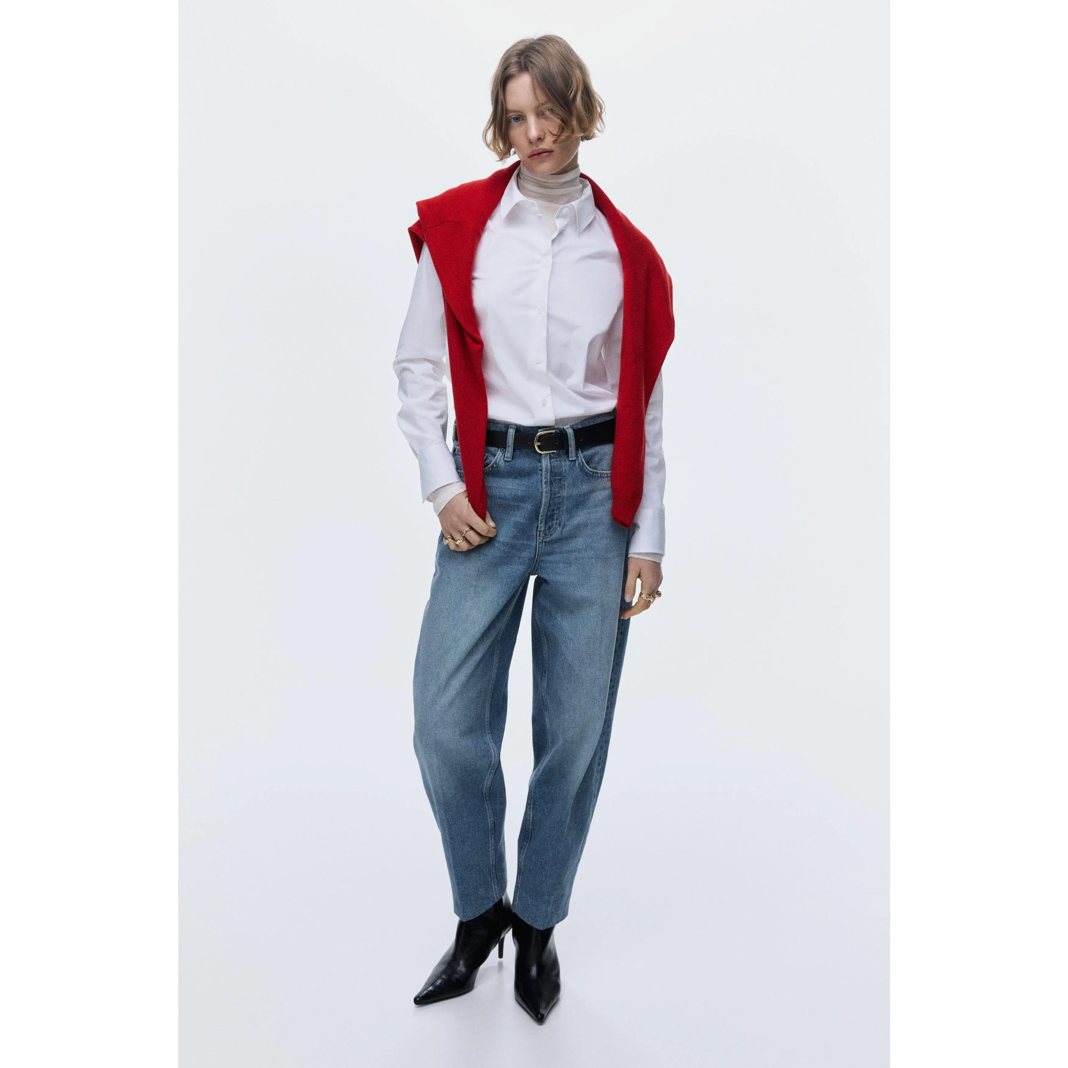 H&M Barrel High Ankle Jeans