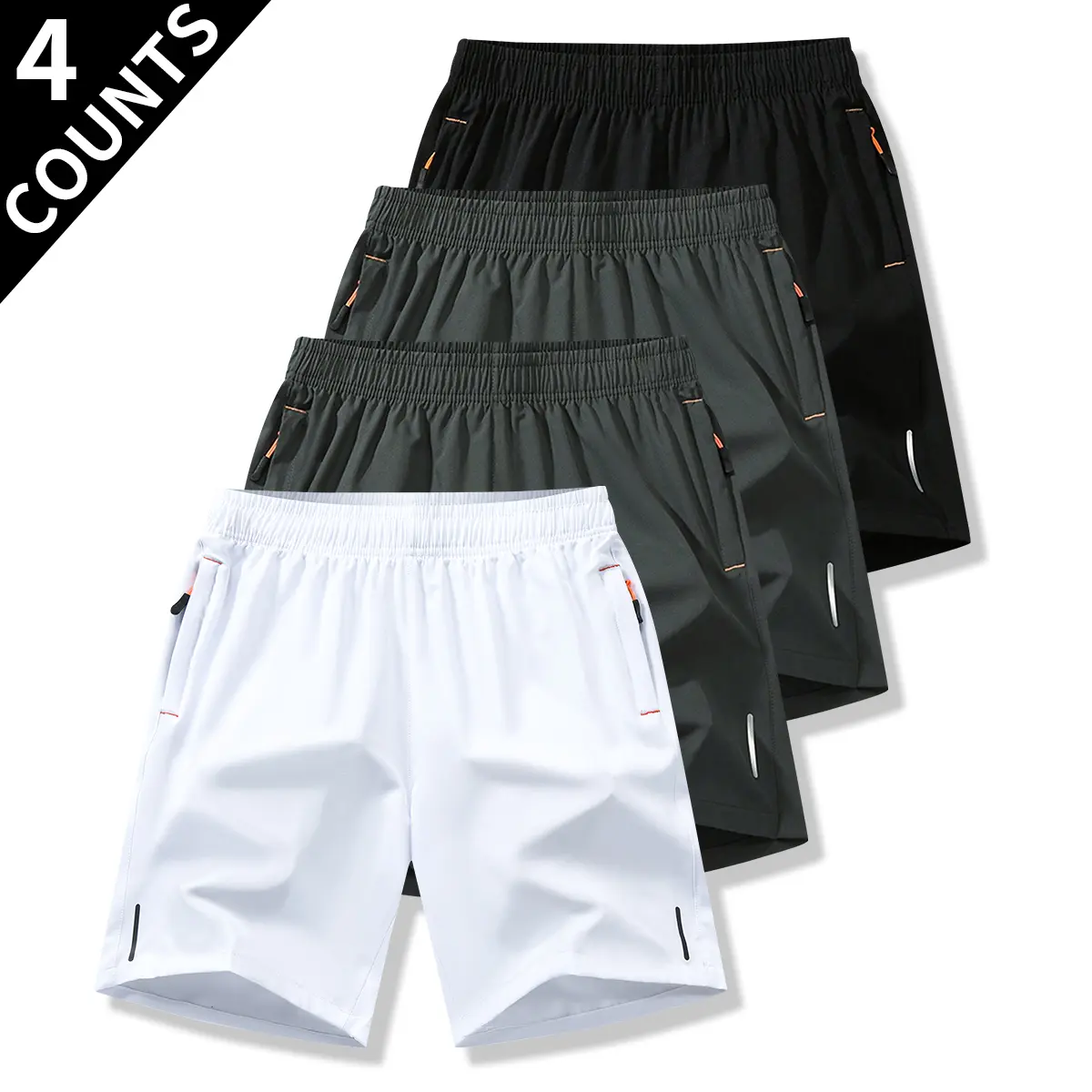 White + Gray + Gray + Black