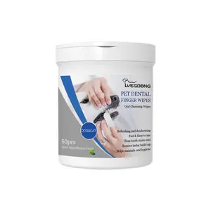 Daily Pet Dental Wipes for Dogs & Cats – Remove Plaque & Tartar, Freshen Breath, Easy Use, No Toothbrush Needed
