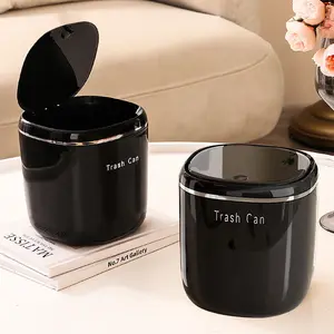 Mini Trash Can with Lid – Small Desktop & Car Garbage Bin, Waterproof & Odor-Resistant – Perfect for Office, Bedroom, Countertop & Travel