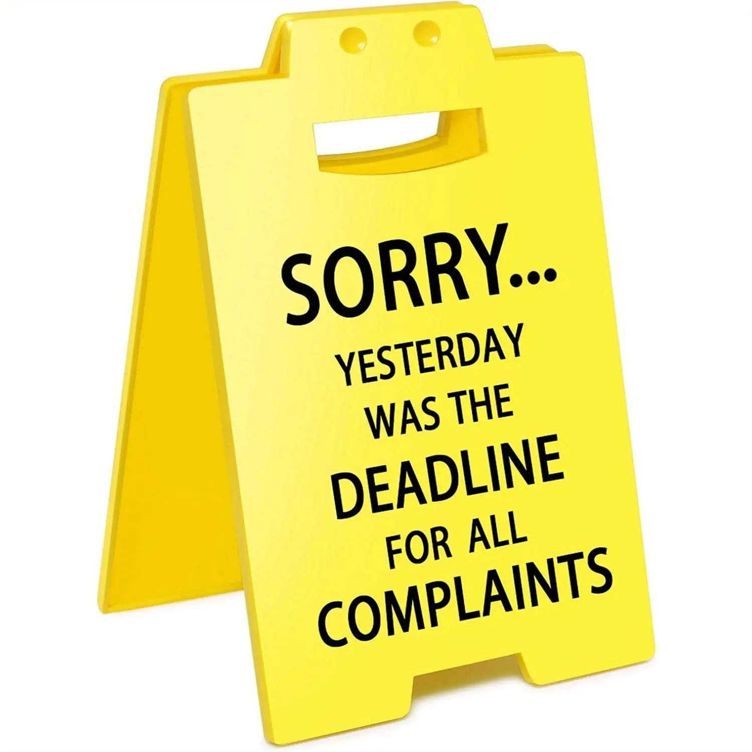 Funny Office Cubicle Decor Yesterday Was the Deadline Desk Sign, Perfect Gift for Coworkers & Employees, Unique Team Office Decoration,Funny Gifts