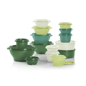 Tupperware 30pc (set of 15) Heritage Food Storage Container Set Green