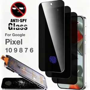 Google Pixel Series Privacy Screen Protector Film, Tempered Glass Protection, Anti-Spy Design, Pack of 3, Compatible with Google Pixel Models
