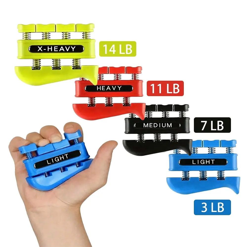 Grip Strength Trainer, Finger Strength Trainer for Grip Strength Training for Fingers, Wrists, and Hands for Home, Office, Gym, Climbing, Athletes, Musicians, and Therapy, Hand Strengthener, Strength Training Equipment, Workout Grip, Grip Training Aids