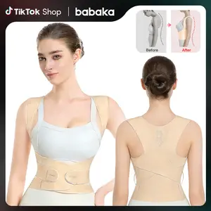 Babaka Posture Corrector – Adjustable Back Brace Support for Men & Women, Invisible Lightweight Design Wearable Under Clothes for Office Work, Daily Use