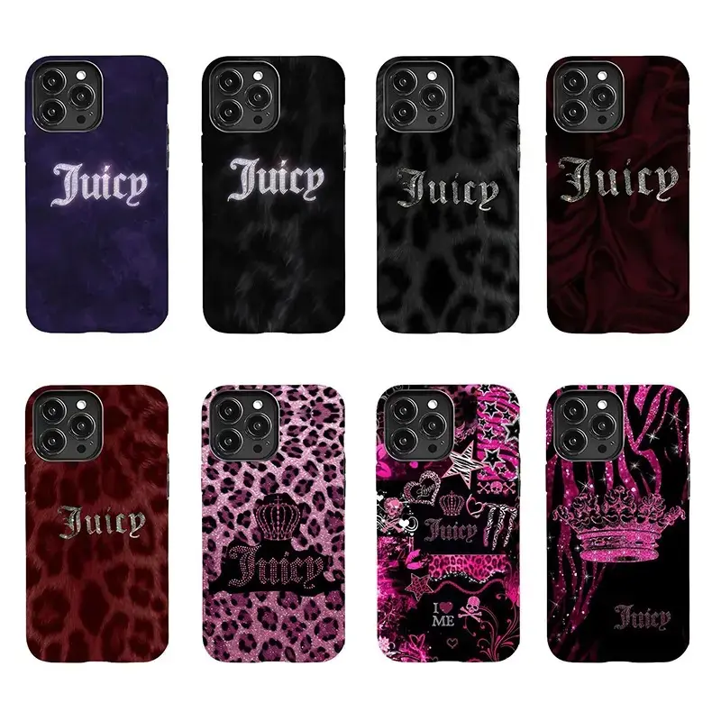 Juicy Couture "Y2K Babe" Phone Case — Suitable for iPhone 11–17 Pro Max/Plus