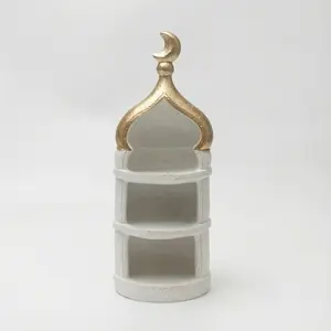 Multilayer Tower Style Middle Eastern Storage Decorative Stand, Living Room Entryway Multi-Functional Display Rack, Ramadan Festival Gift