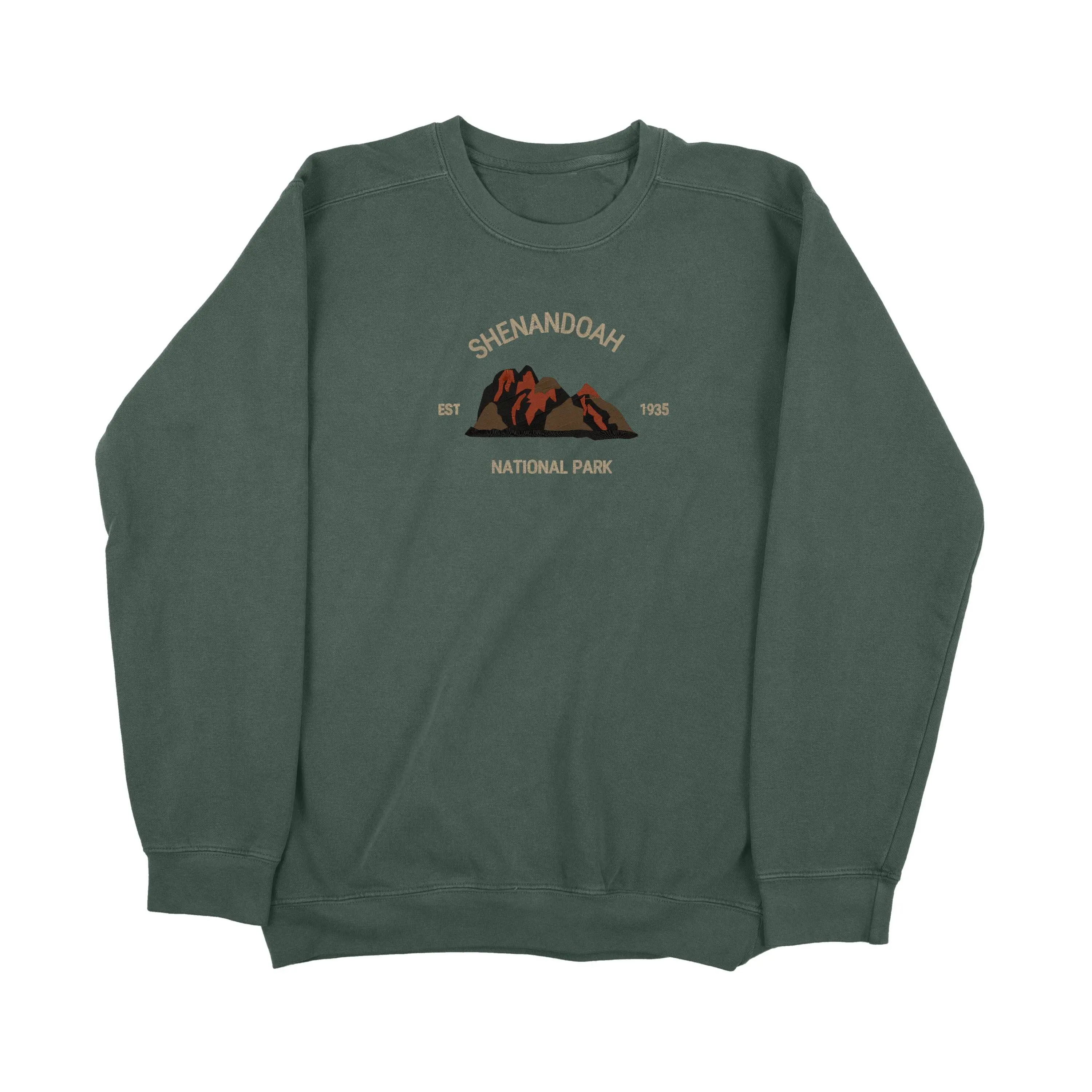 Shenandoah National Park Embroidered Sweatshirt | Premium Quality | Crewneck | Unisex | Outdoor | Embroidery | Comfort Colors