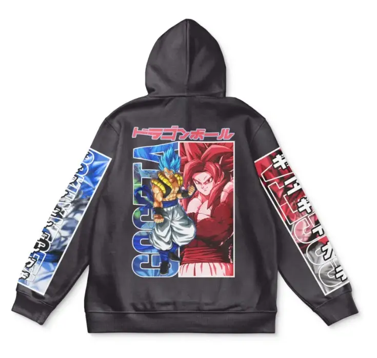 Gogeta Dragon Ball Z Fighterz Hoodies, Anime Graphic Sweatshirt Hoodies , Vintage Streetwear Hoodie,  Casual  Sweatshirt Hoodies outfits, Unisex, Trendy Sweatshirthoodie