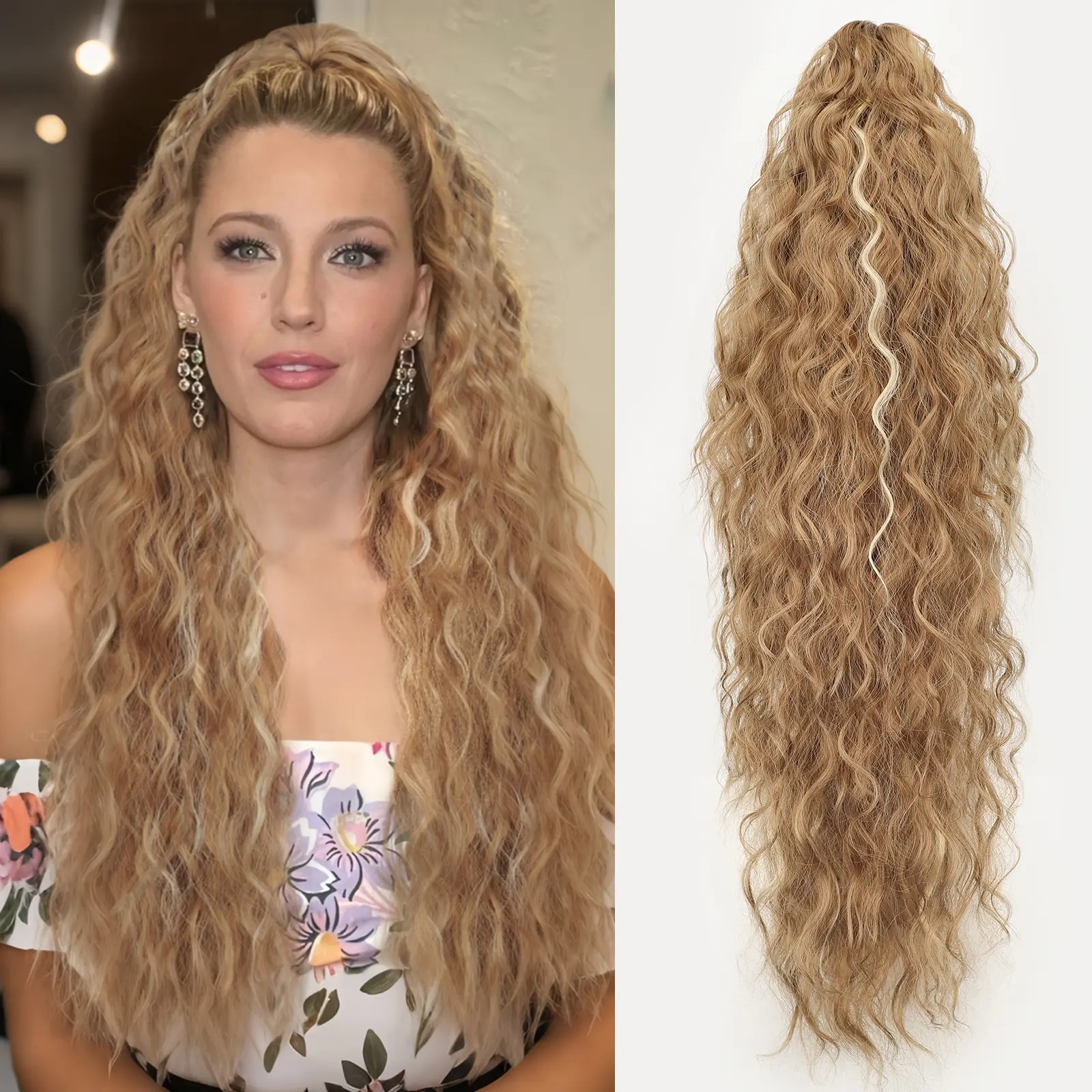 Caramel Blonde with Golden Blonde Highlights