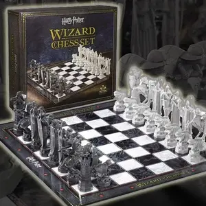3D Character Wizard Chess Figurine Nordic Resin Sculpture Anime Board Game Statue Modern Art Craft Desk Ornament Home Decoration