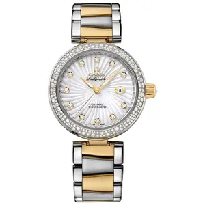 Omega De Ville Ladymatic Co-Axial 34mm Red Gold & Steel - Diamond Bezel WHP036773