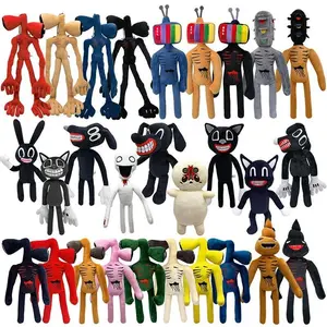 30-55cm Siren Head Plush Toy White Black Sirenhead Stuffed Doll Horror Character Figures Peluches Toys for Children Birthday Gif