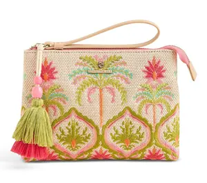 Spartina 449 Carina Wristlet Embroidered Cotton