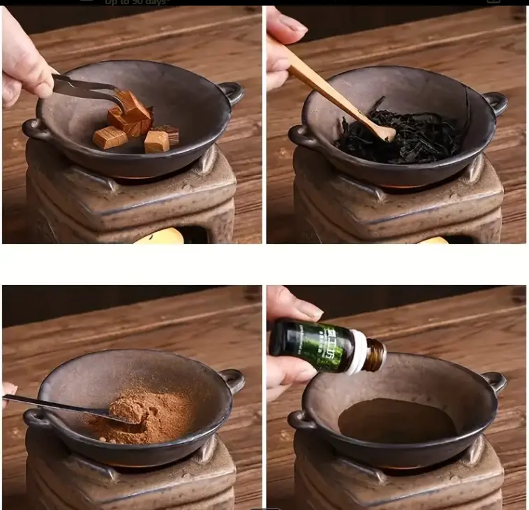 Retro Aromatherapy Candle Holder Fragrance Burner Tealight Holder