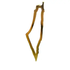 Golden Outline Of Palestine Badge/ Pin / Brooch with Premium Backing