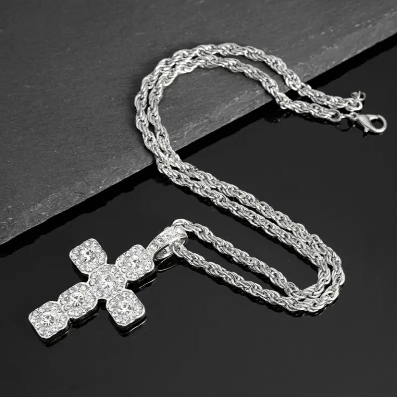 Silver Pendant + 24-inch Rope Chain