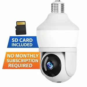Sight Bulb Pro - Hidden Security Camera Light Bulb – 360° WiFi Surveillance w/ Motion Alerts, Night Vision & 2-Way Audio | Screw-In Setup