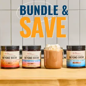 Beyond Brew Ultimate Trio - Functional Mushroom Blend - Original Cacao, Caramel Macchiato & NEW Vanilla Latte