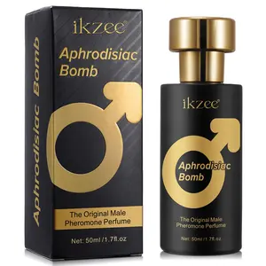 Ikzee Men's Perfume 50ML, Traditional Eau De Cologne, Pheromone Rich, Pheromones Infused Fragrance, Enhances Social Connection, Unique Male Charm, Ideal Gift for Boyfriend