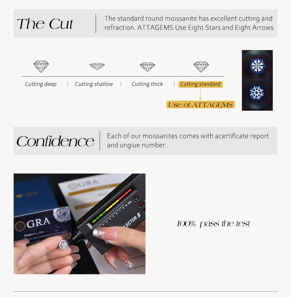 Full Moissanite Diamond Bracelet DVVS1 for Women 925 Sterling Silver Gold Plated Lucky Engagement Wedding Jewelry Gift