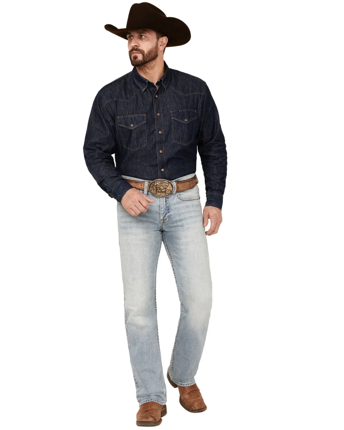Cody James Men's Men'S Sawbuck Wash Jackson Slim Straight Stretch Denim - Cjsp24j61-Ltw
