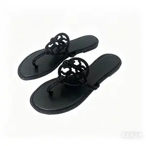 Women's Flat Sandals, Fashion Sparkly Slides, Open Toe Rhinestone Slippers, Glitter Bling Casual Sandals with Cushioned Footbed for Summer, Daily Wear, and Party summer shoes elegant
