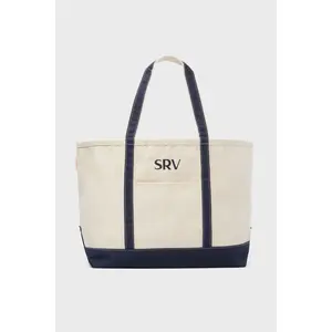 Navy Large Canvas Tote